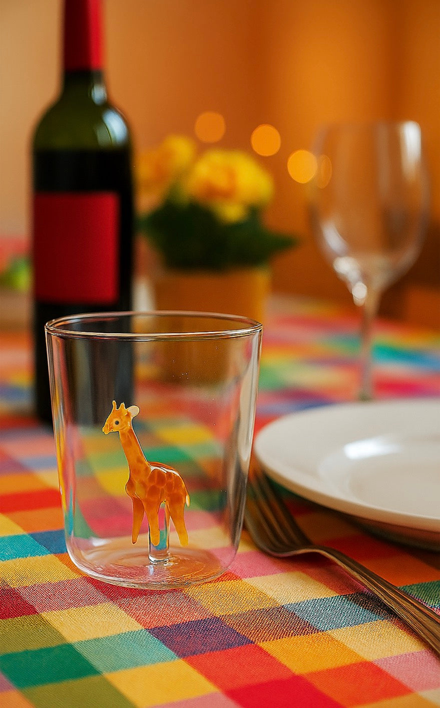 Savana Family Madame Savane - Lot De 6 Verres Décorés - H9,3 Cm