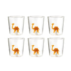Savana Family Cammi - Lot De 6 Verres Décorés - H9,3 Cm
