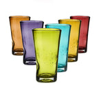 Eolo - Lot De 6 Verres Long Drink - H14 Cm - Coloris Assortis