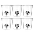 Candies Liquiroll - Lot De 6 Verres Décorés - H9,3 Cm