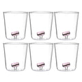 Candies Sandwich - Lot De 6 Verres Décorés - H9,3 Cm