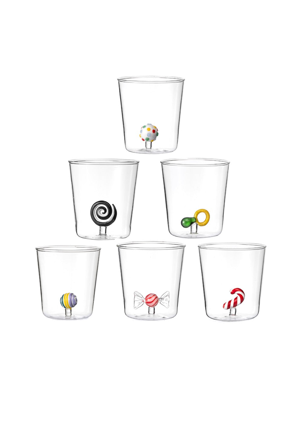 Candies Mix 1 - Lot De 6 Verres Décorés