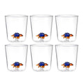 Dinos Ankylosaurus - Lot De 6 Verres Décorés - H9,3 Cm