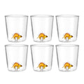 Dinos Stégosaure - Lot De 6 Verres Décorés - H9,3 Cm