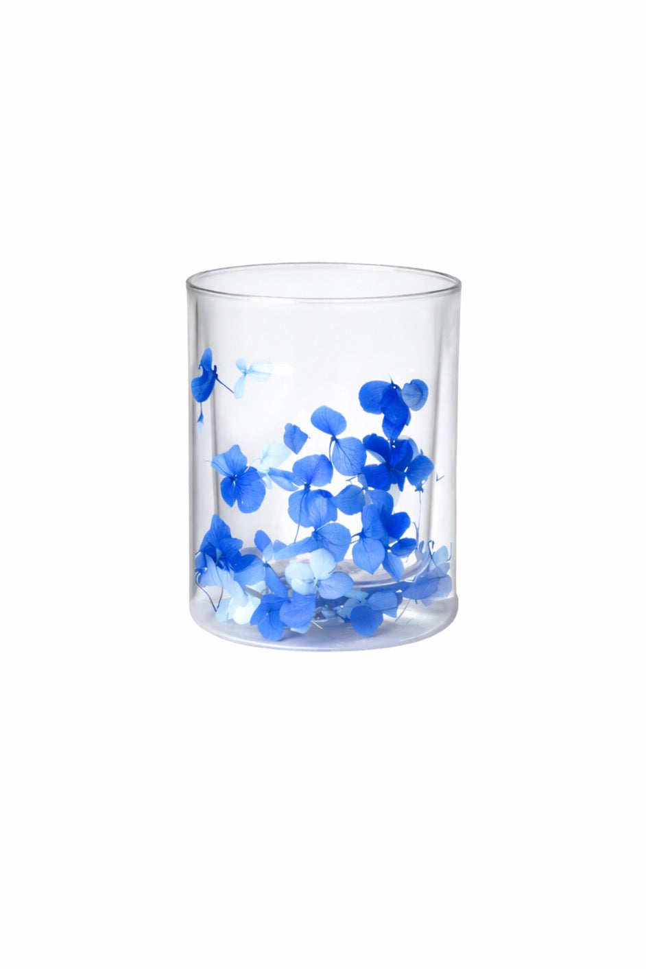 Flovers Petals - Lot De 6 Verres - H10,5 Cm - Azur/Bleu