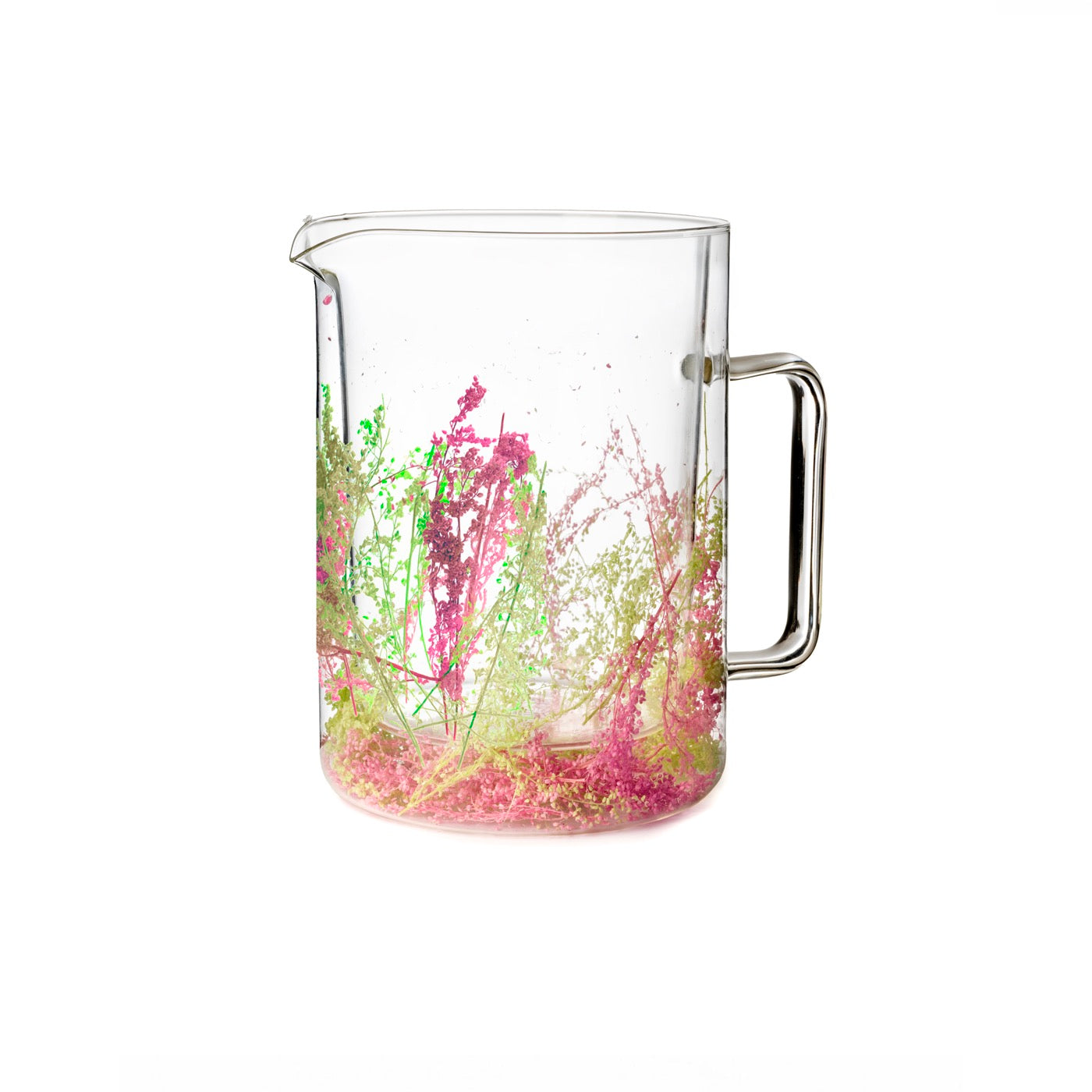 Flovers Twigs - Carafe - 1,1 L H17 Cm - Vert/Rose