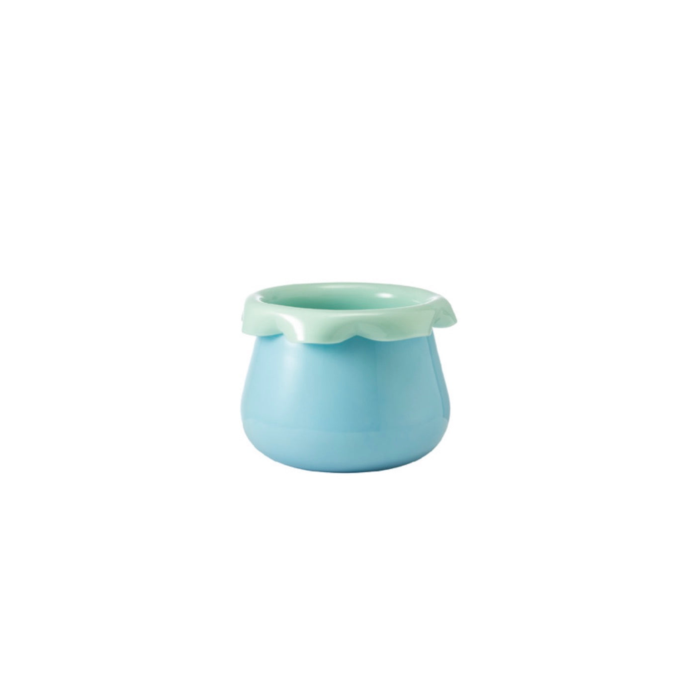 Nettare - Cache-Pot - Ø22 Cm H18 Cm - Vert Baltique/Bleu Ciel