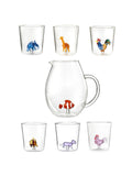 Pet Friends Mix 12 - Lot De 7 Pièces (6 Verres + Carafe)