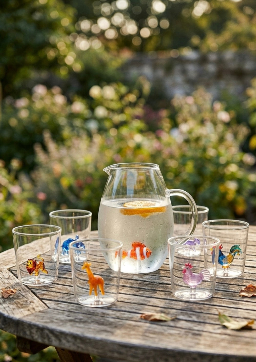 Pet Friends Mix 12 - Lot De 7 Pièces (6 Verres + Carafe)