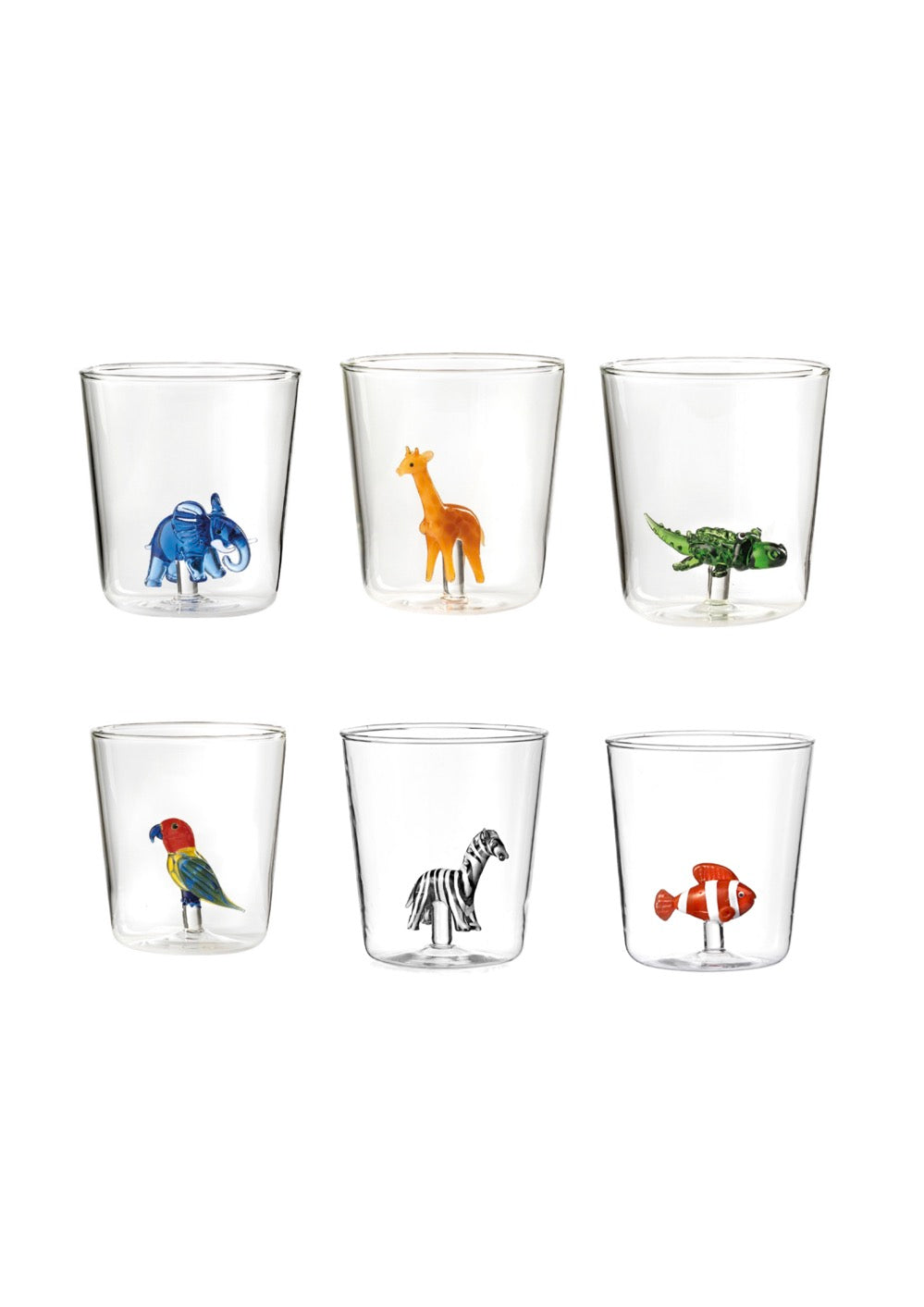 Savana Family Mix 4 - Lot De 6 Verres Décorés