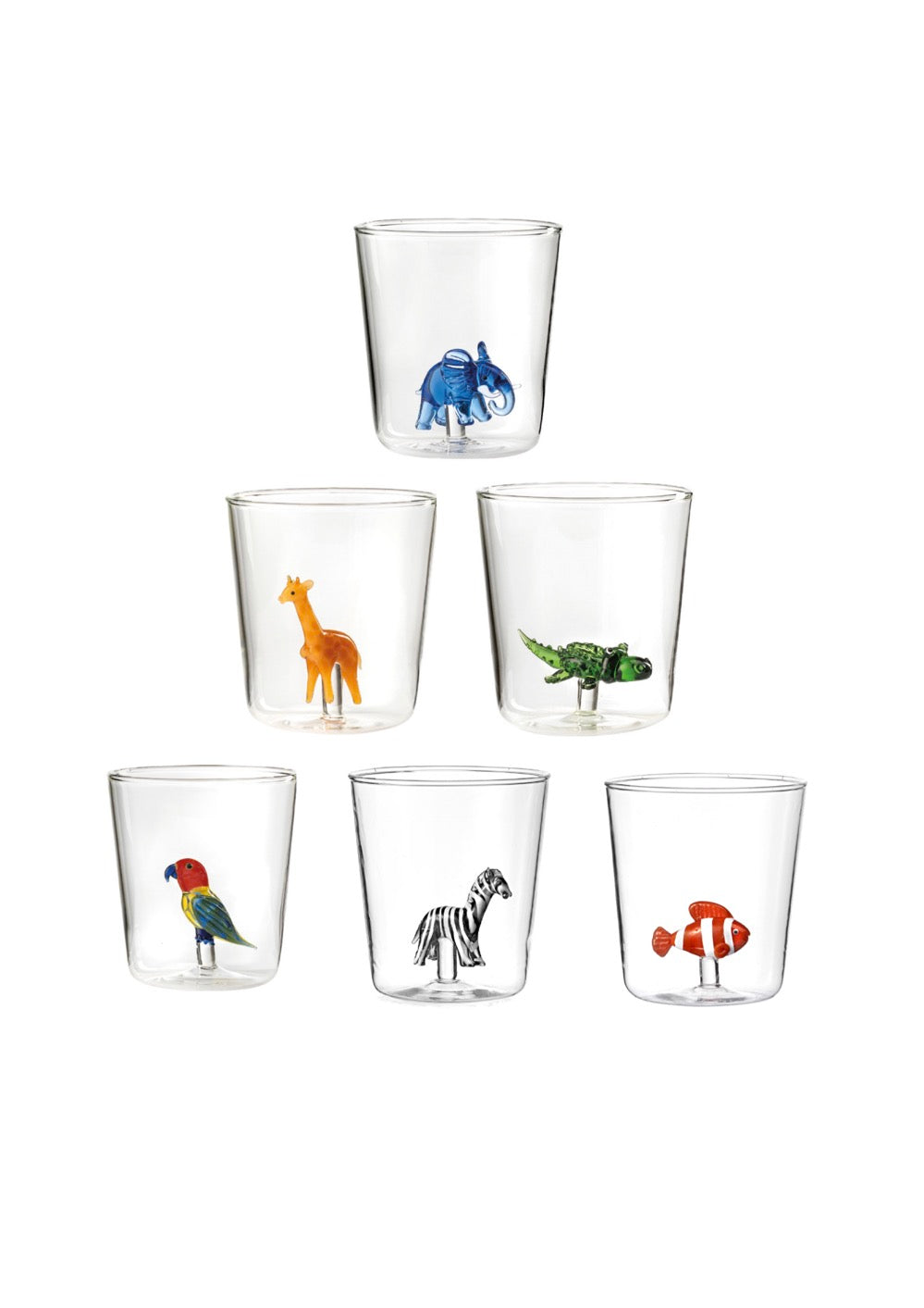 Savana Family Mix 4 - Lot De 6 Verres Décorés