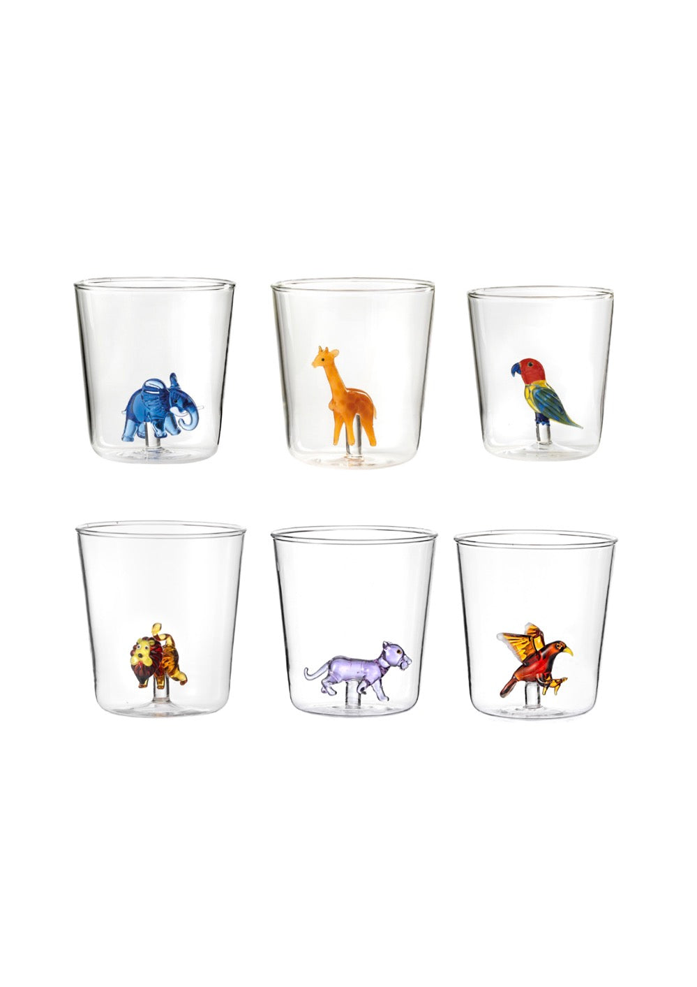 Savana Family Mix 5 - Lot De 6 Verres Décorés
