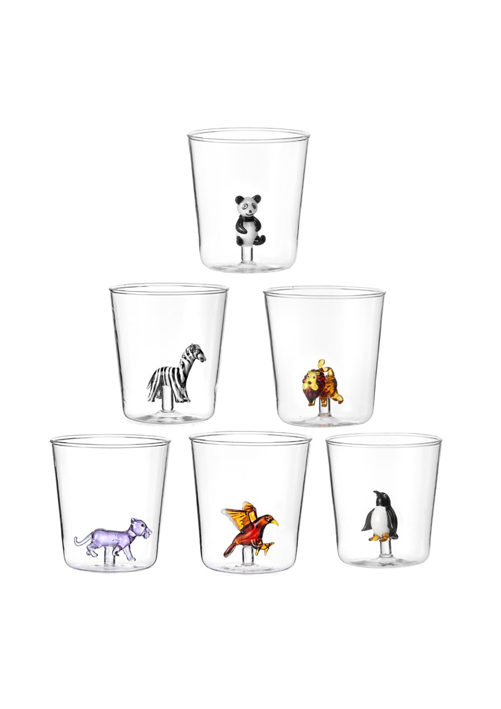 Savana Family Mix 6 - Lot De 6 Verres Décorés