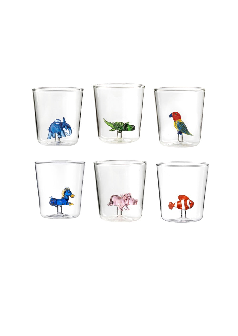 Savana Family Mix 7 - Lot De 6 Verres Décorés