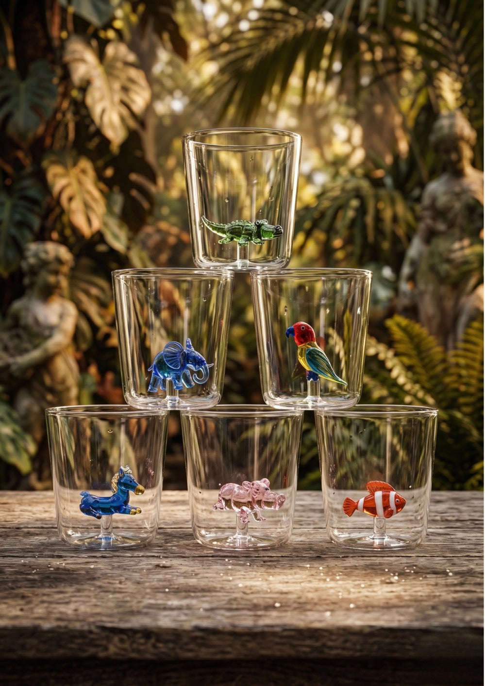 Savana Family Mix 7 - Lot De 6 Verres Décorés