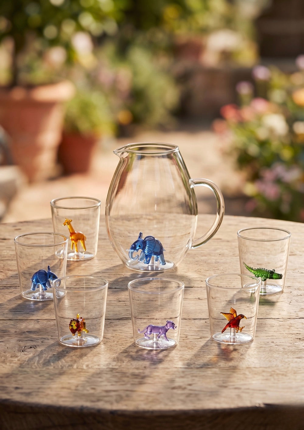 Savana Family Mix 10 - Lot De 7 Pièces (6 Verres + Carafe)