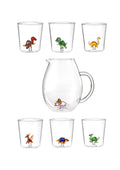 Dinos Mix 2 - Lot De 7 Pièces (6 Verres + Carafe)
