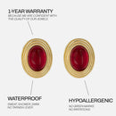 Boucles D'Oreilles Old Money Rouge