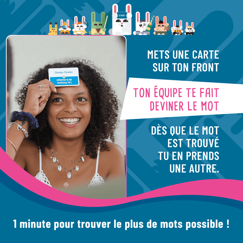 1 minute pour trouver le plus de mots possible !