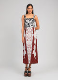 Robe Midi Oleya Kelina Bordeaux