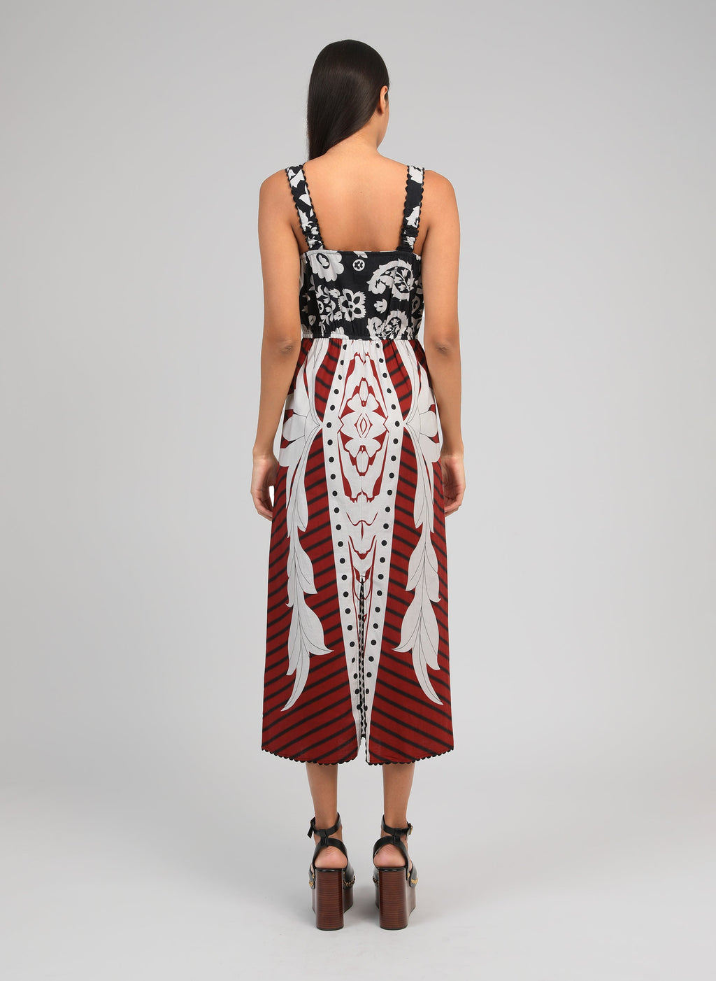 Robe Midi Oleya Kelina Bordeaux
