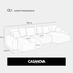 Oli Panorámico - Pequeña pana - Sofá panorámico