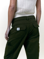 Pantalon Cargo Toile Olive