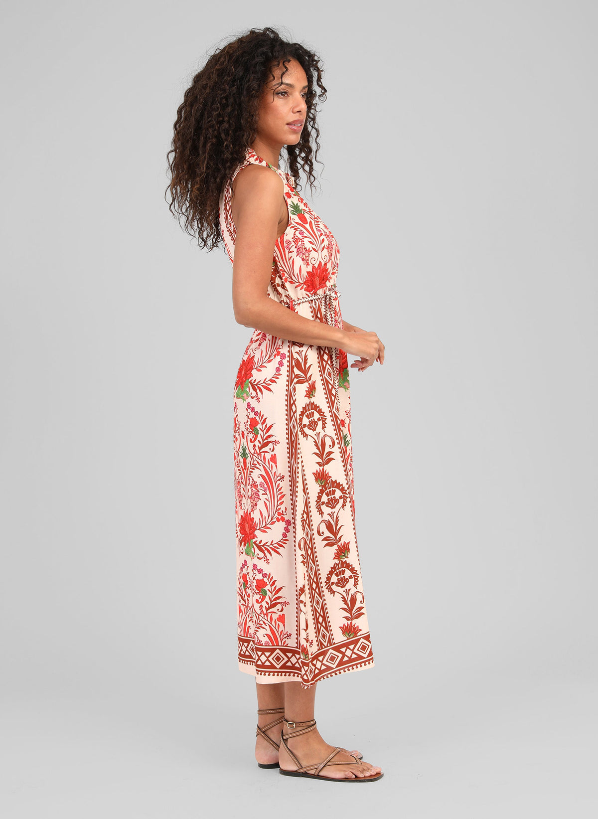 Robe Longue Olucia Tilana Rouge