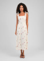 Robe Longue Omaggy Écru