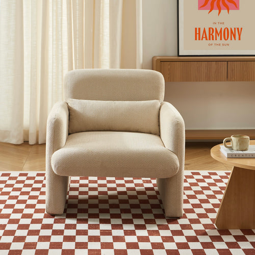 Sillón - Oma - Tela - Beige