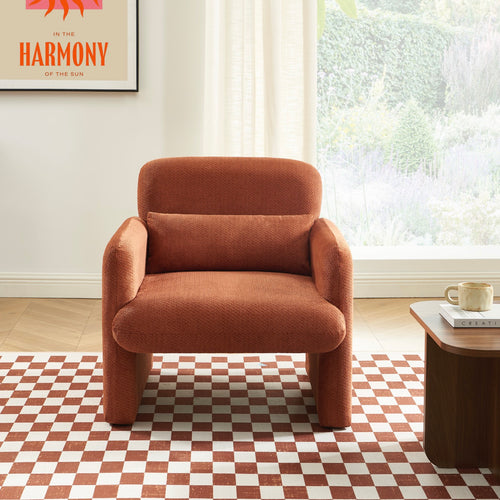 Fauteuil - Oma - Tissu - Brique