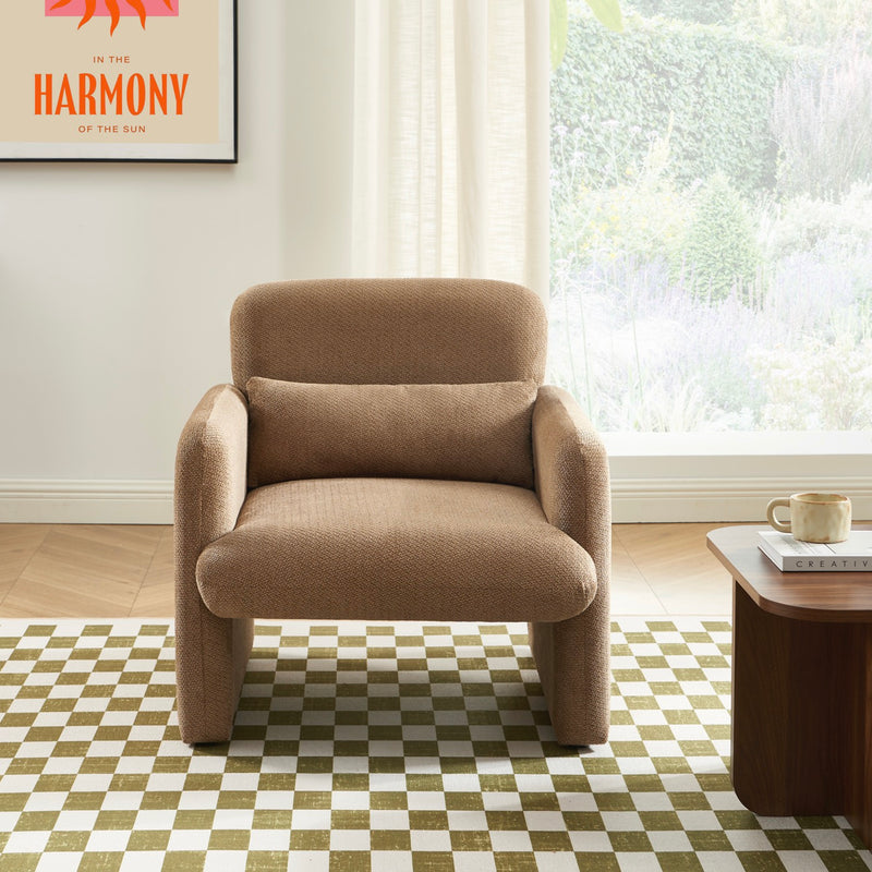 Fauteuil - Oma - Tissu - Marron