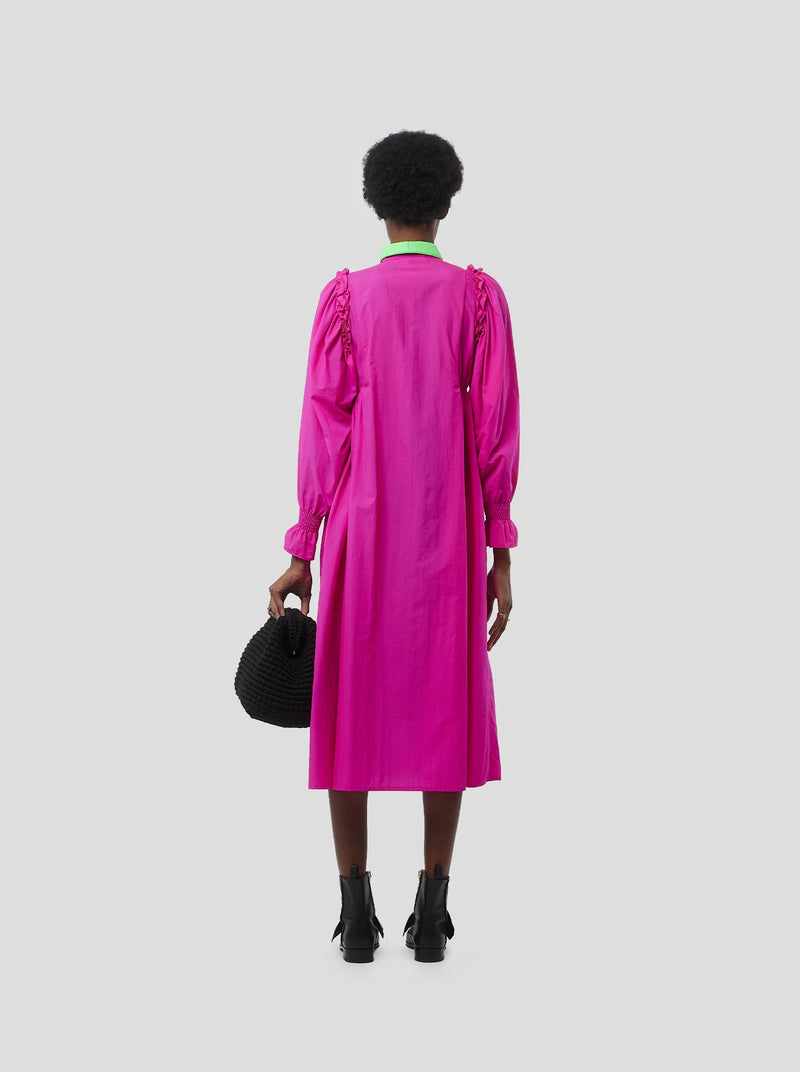 Robe Oma En Tissu Stabilo Palmier Cerise