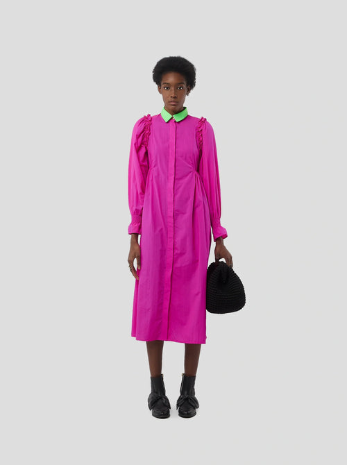 Robe Oma En Tissu Stabilo Palmier Cerise