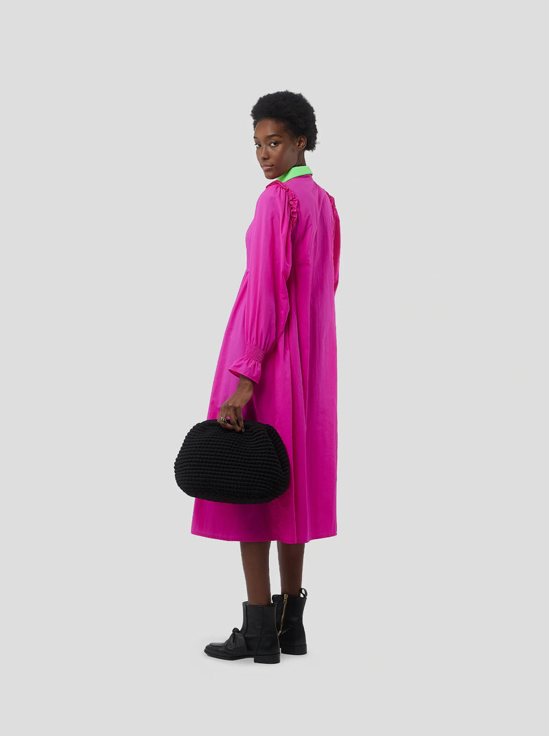 Robe Oma En Tissu Stabilo Palmier Cerise