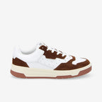 Smatch New Trainer M - Nappa/Suede - White/Dark Brown