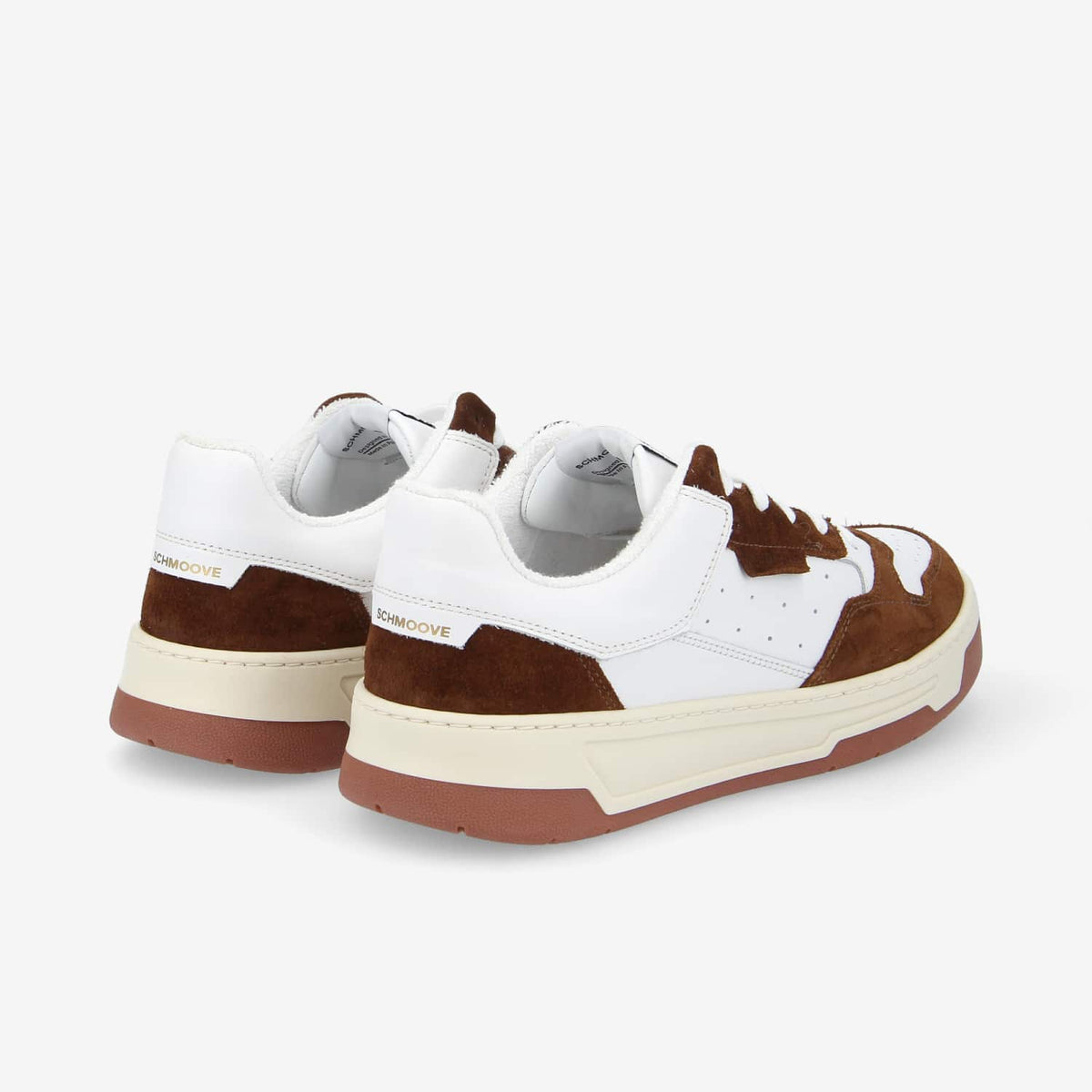 Smatch New Trainer M - Nappa/Suede - White/Dark Brown