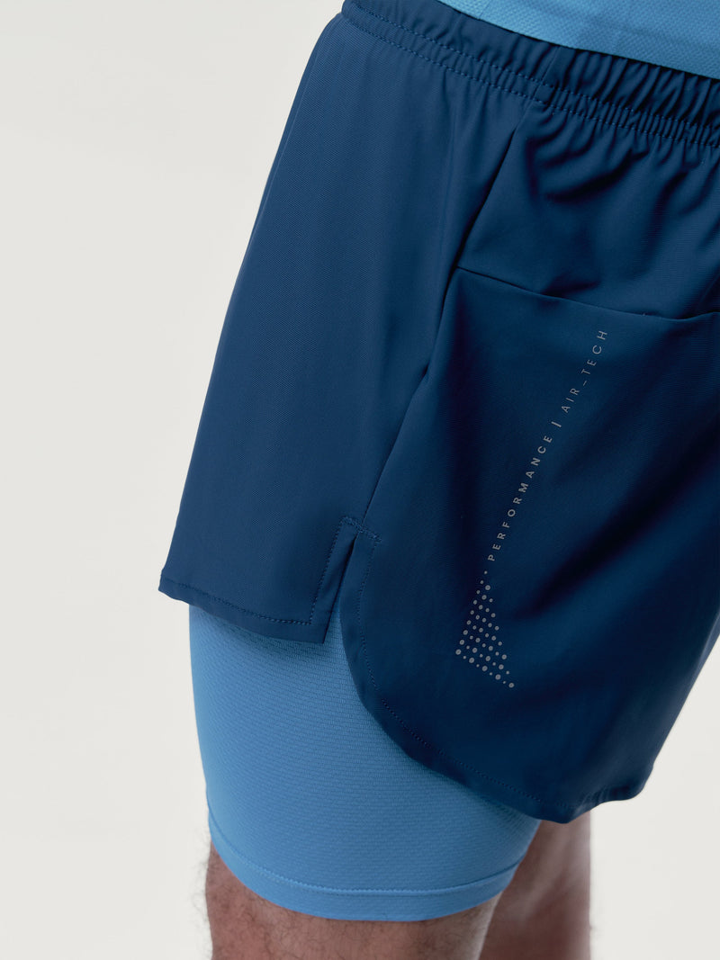Pantalones cortos Ontario - Azul mar/Azul celadon - Hombres
