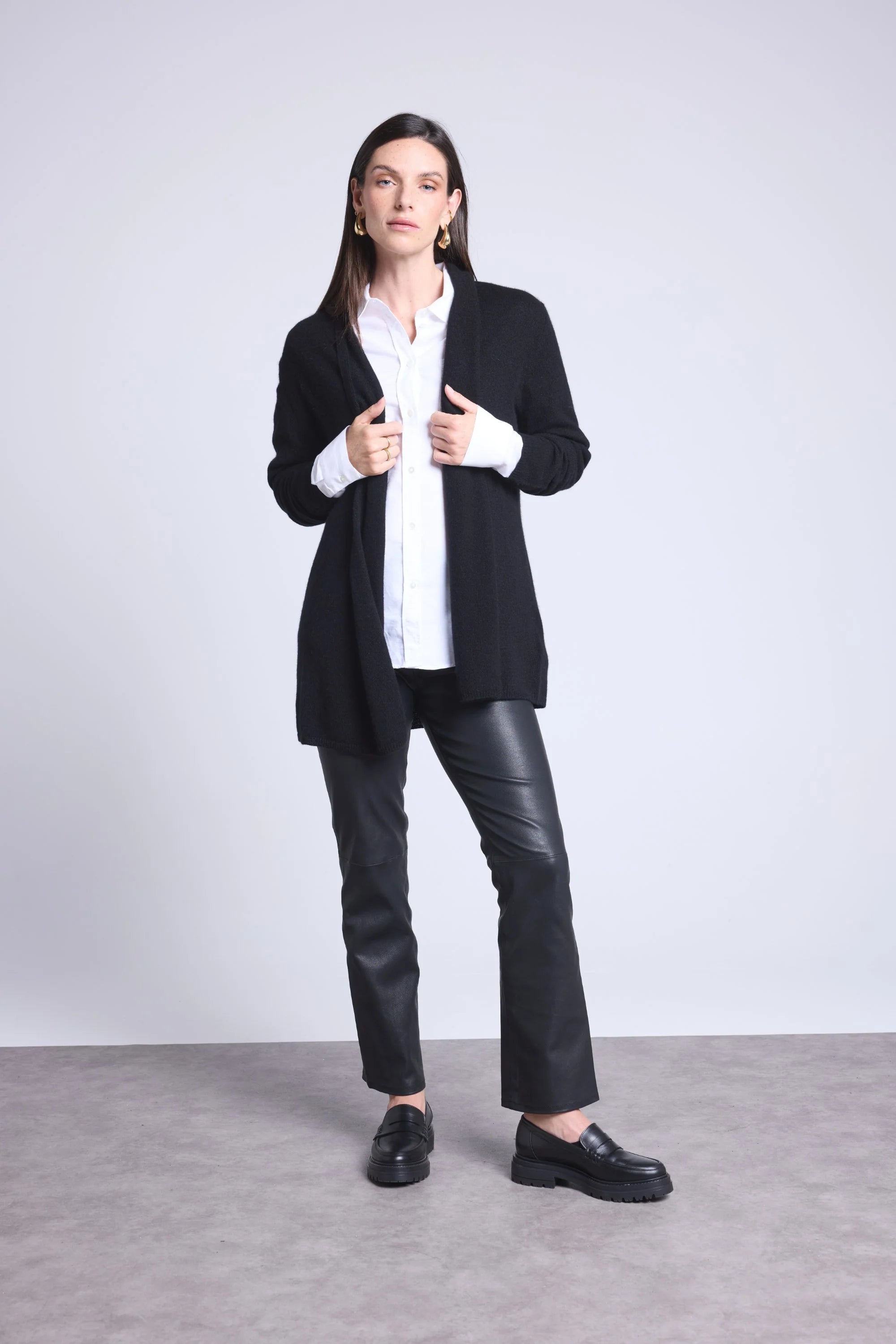 Ophelia Cocoon Cardigan - Black - Women