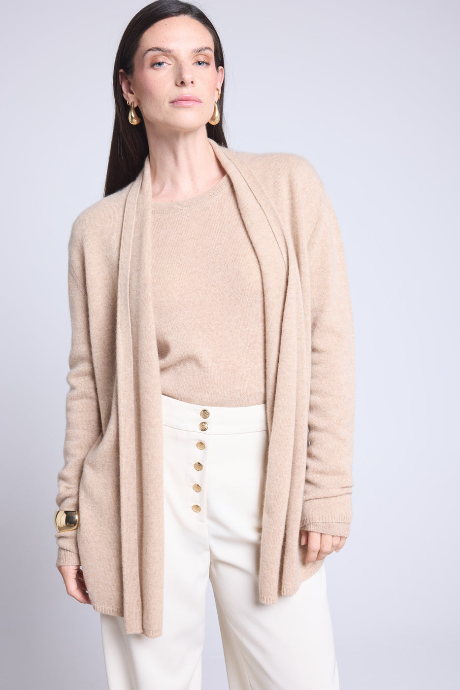 Gilet Tube Ophelia - Beige Creme - Femme