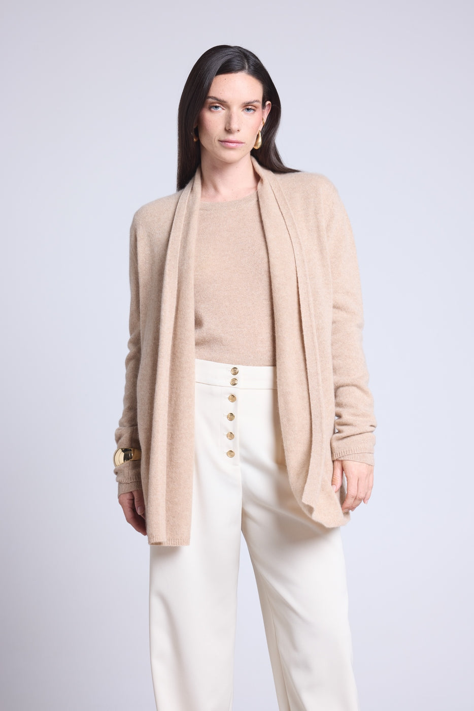 Gilet Tube Ophelia - Beige Creme - Femme