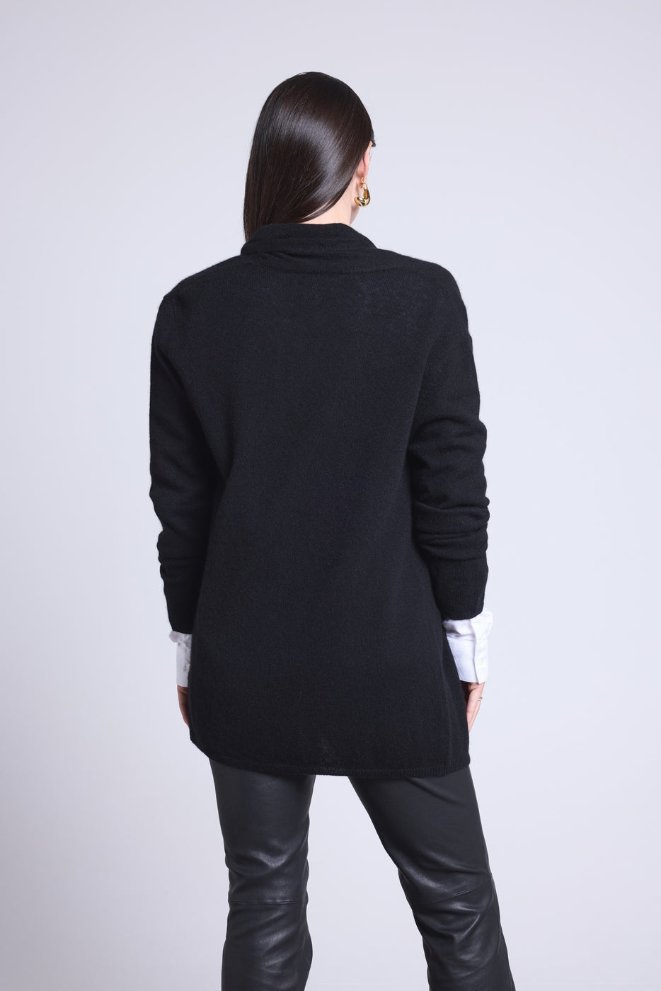 Ophelia Cocoon Cardigan - Black - Women