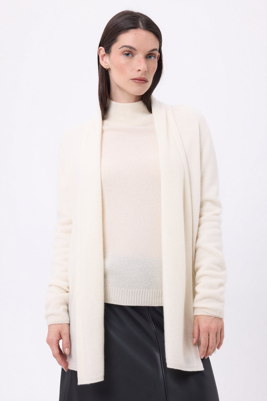 Ophelia Tube Cardigan - White - Women