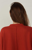 American Vintage - Sudadera ML con cuello redondo - Nogal - Mujer
