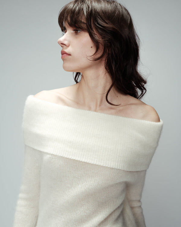 Pull Oranger - Ecru