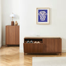 Shoe Bench - Orca - Walnut Effect