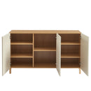 Buffet - Orca - Effet Chêne - 3 Portes - Beige