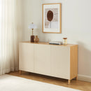 Buffet - Orca - Effet Chêne - 3 Portes - Beige
