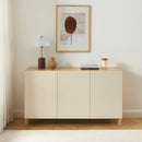 Buffet - Orca - Effet Chêne - 3 Portes - Beige