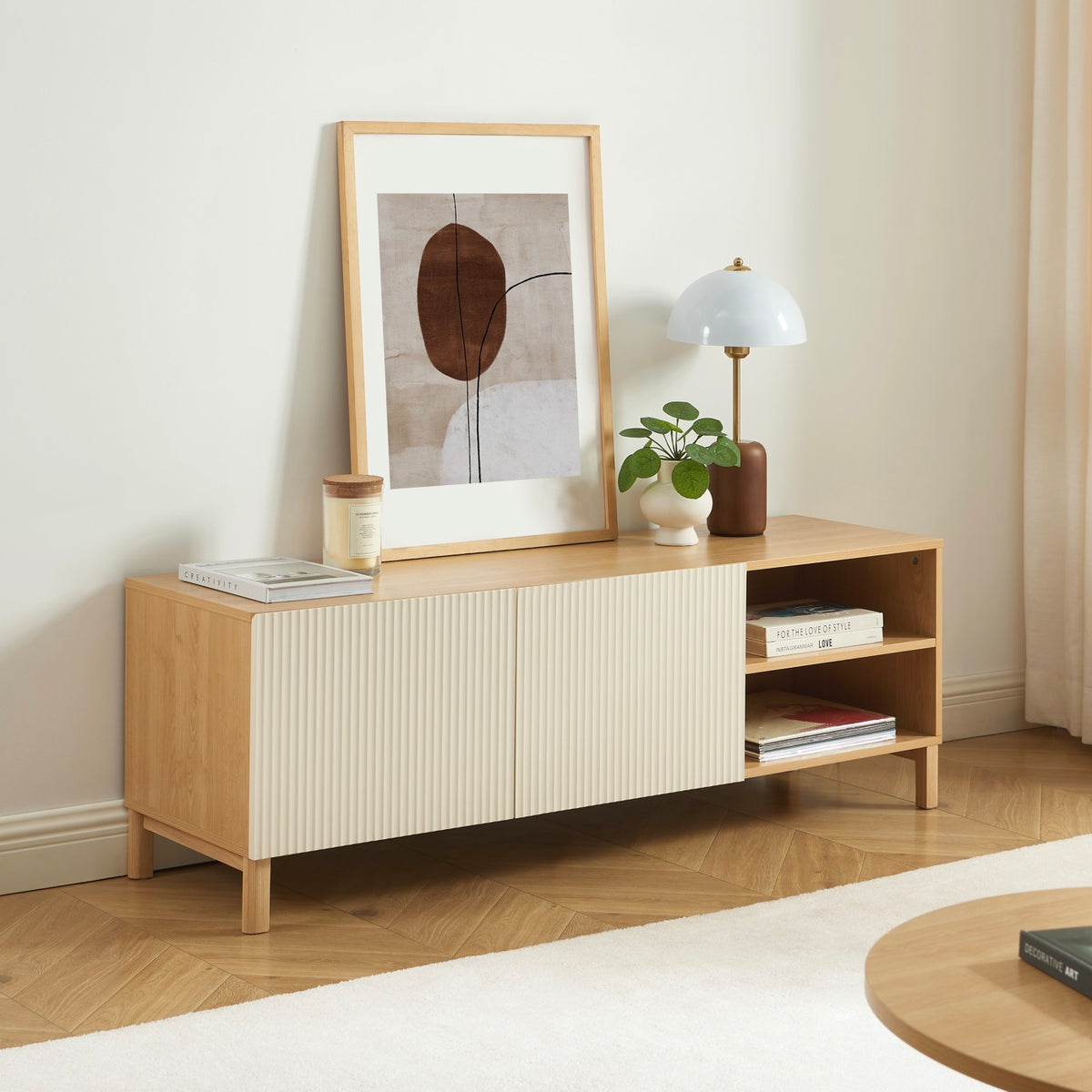 Orca - Mueble de TV - Efecto roble